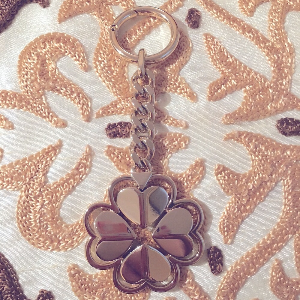 Kate Spade GOLD Legacy Logo Keychain/Bag Ornament 🌸PRICED FOR QUICK SALE🌸